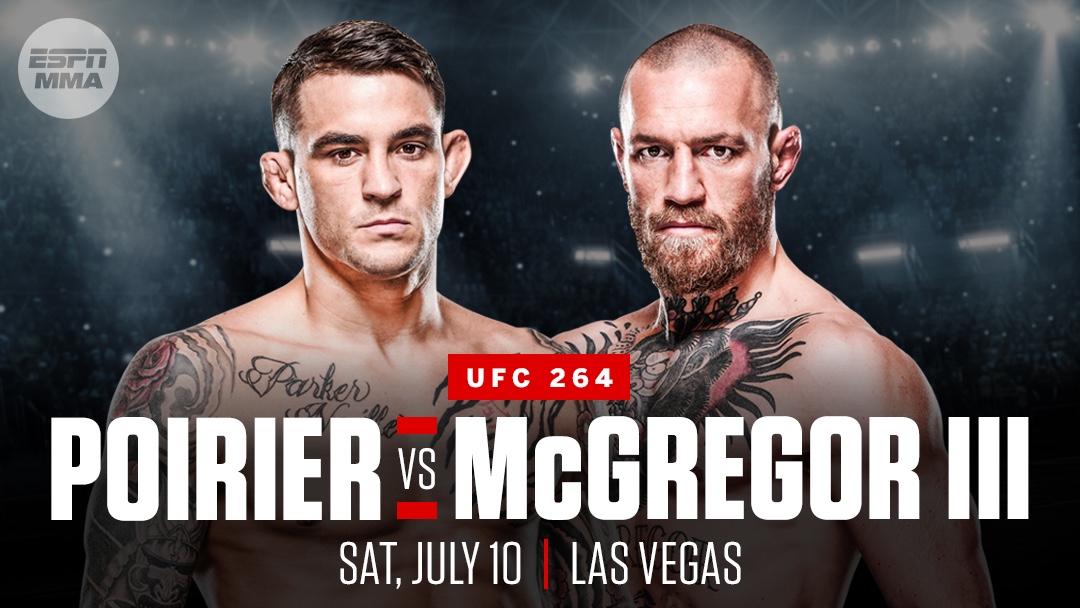 رسميا كونور ماكغريغور ضد داستن بوريير في حدث UFC 264